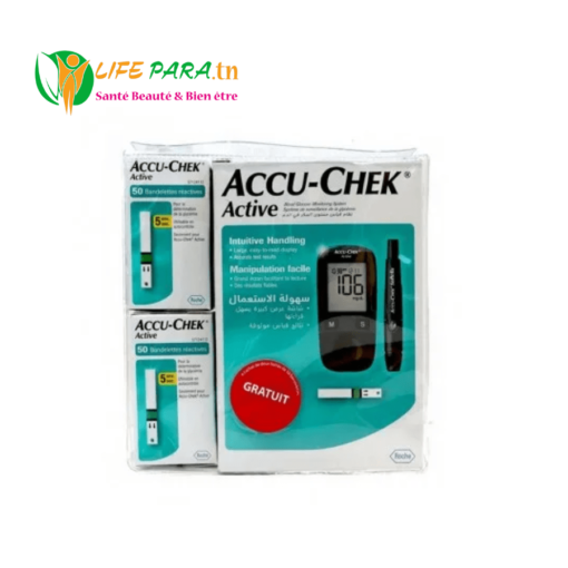 ACCU-CHEK Active  1 appareil + 100 bandelettes + 1 stylo LIVRAISON GRATUITE