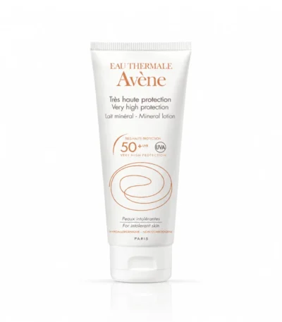 AVENE SOLAIRE LAIT MINERAL TRES HAUTE PROTECTION SPF50+ 100ML