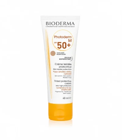 BIODERMA PHOTODERM M SPF50+ CREME TEINTE DOREE 40ML-3701129803714