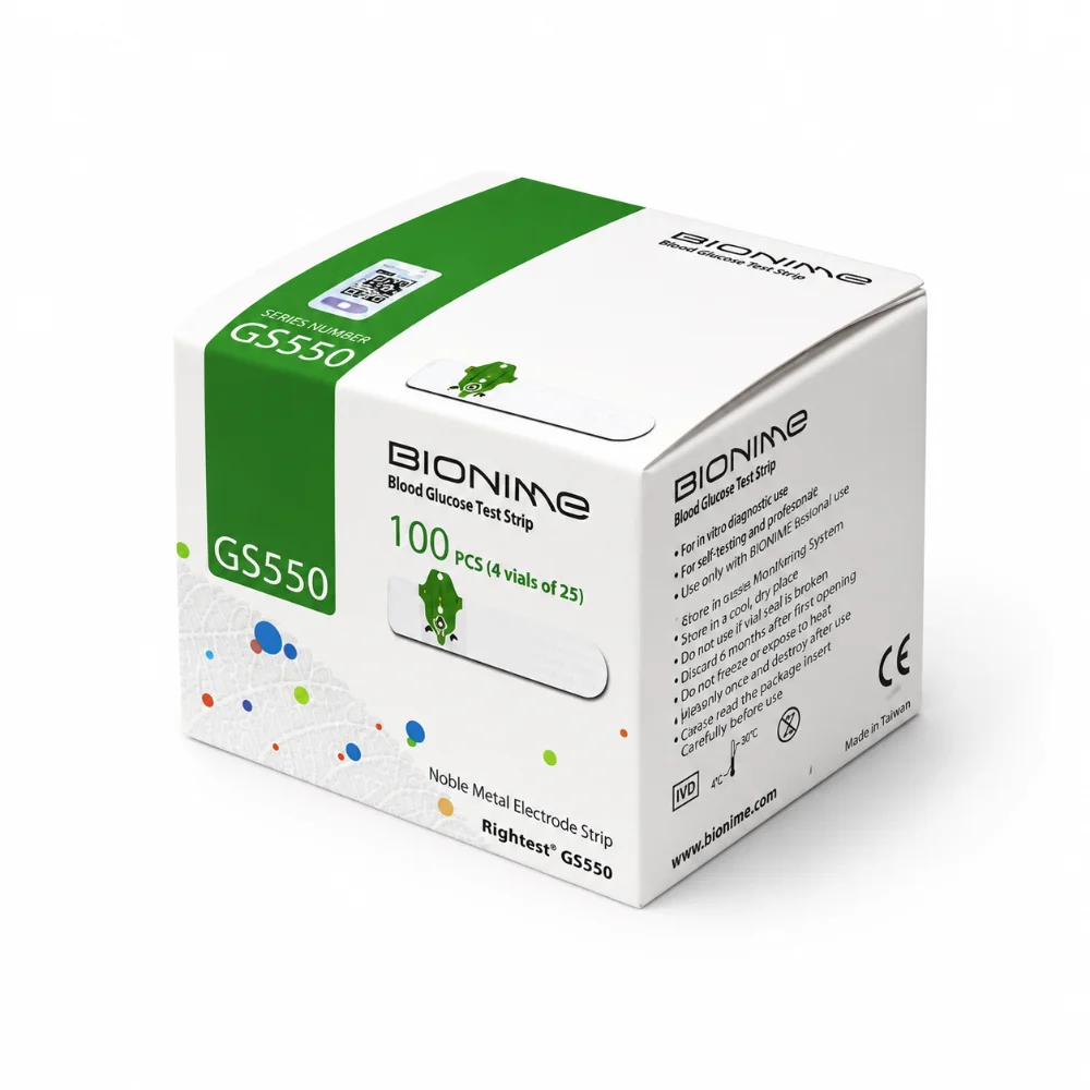BIONIME Boite de bandelettes, 75+25 (LIVRAISON GRATUITE) BIONIME Boite de bandelettes, 75+25