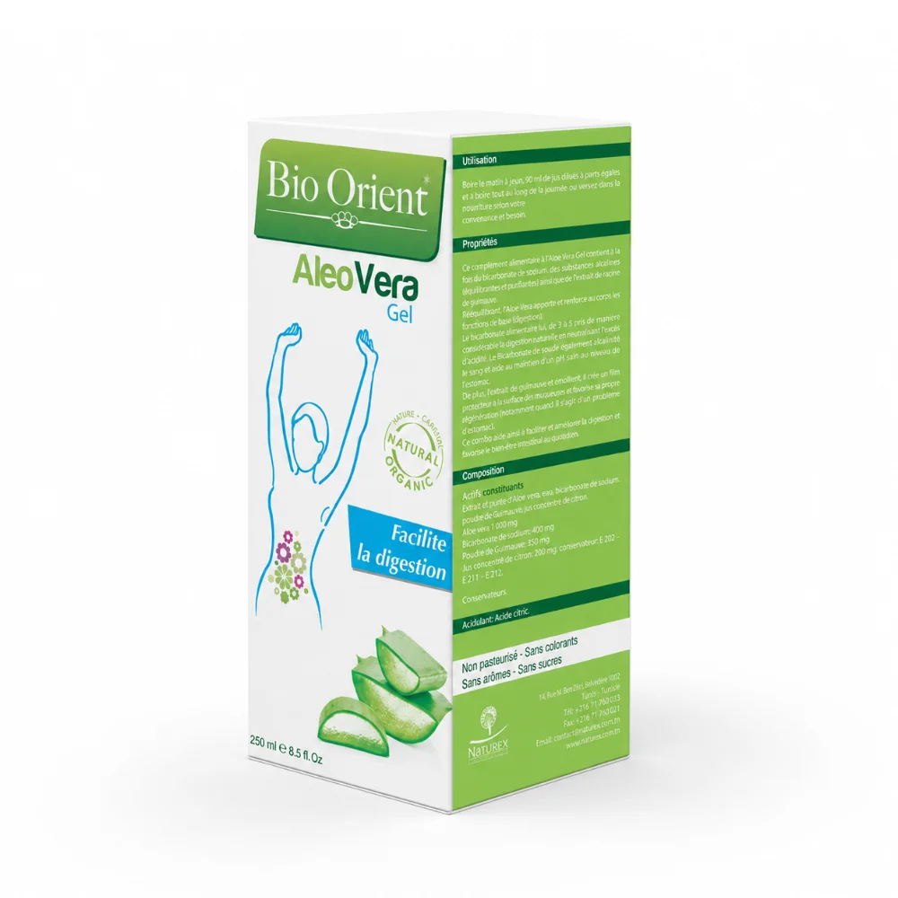 Bio Orient Gel Aloe Vera, 250ml Lifepara Tunisie