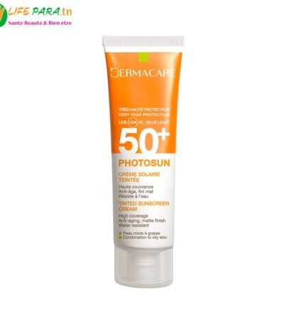 DERMACARE PHOTOSUN Crème Solaire Teintée 02 Peaux Mixtes A Grasses spf50+ 50ml