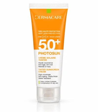 DERMACARE PHOTOSUN Crème Solaire Teintée 1.5 Peaux Mixtes A Grasses spf50+ 50ml