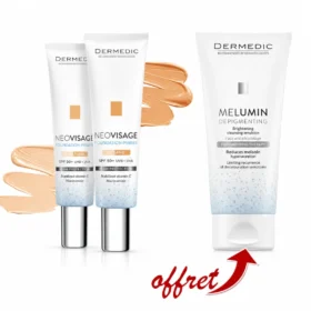 DERMEDIC NEO VISAGE SPF50+ 30ML + MELUMIN MICELLAIRE 200ML OFFERT