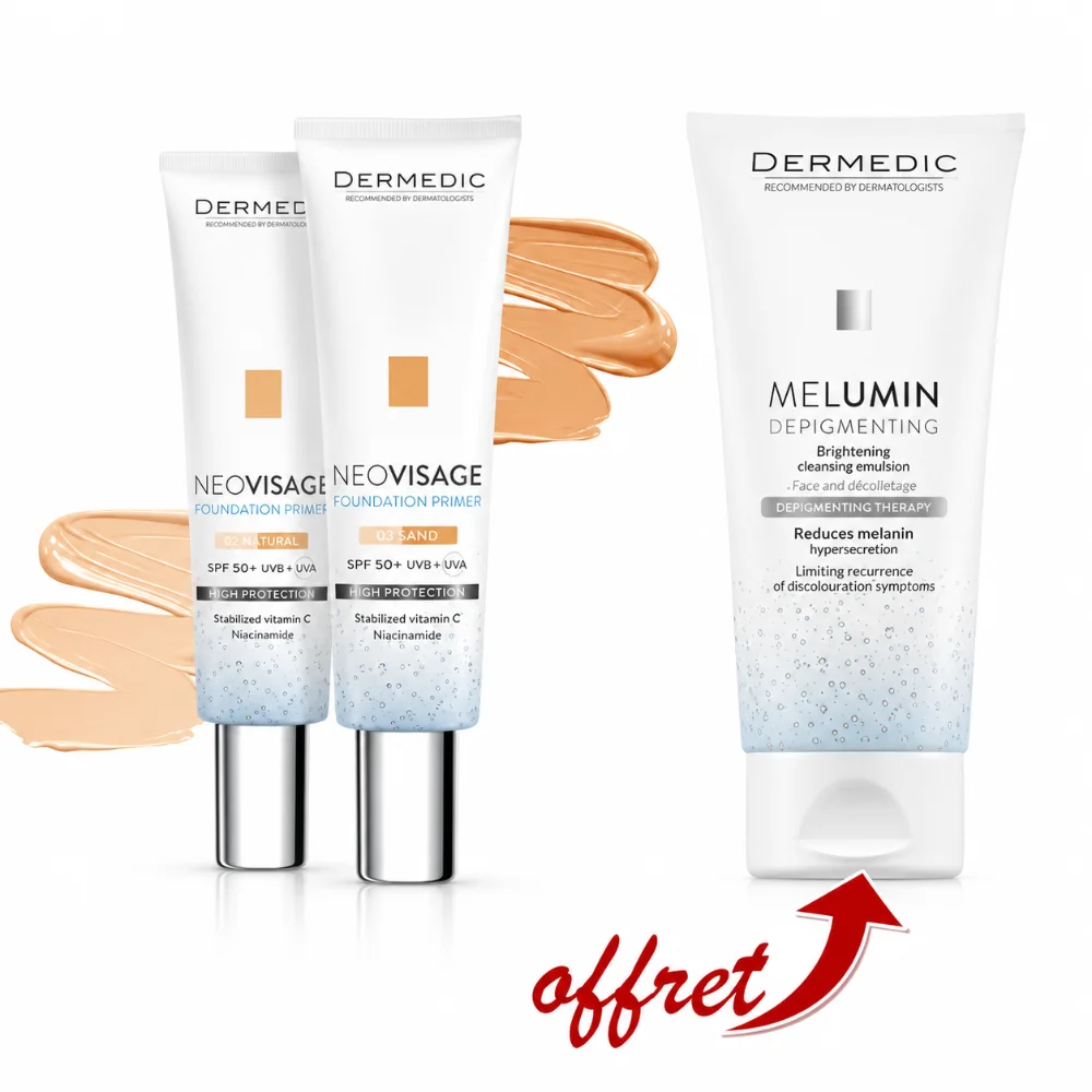 DERMEDIC NEO VISAGE SPF50+ 30ML + MELUMIN MICELLAIRE 200ML OFFERT DERMEDIC NEO VISAGE SPF50+ 30ML + MELUMIN MICELLAIRE 200ML OFFERT