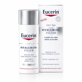 EUCERIN HYALURON-FILLER ANTI-AGE SOIN DE JOUR PEAUX NORMALES A MIXTES 50ML