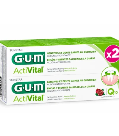 GUM ACTIVITAL DENTIFRICE GEL LOT DE 2 X 75ML
