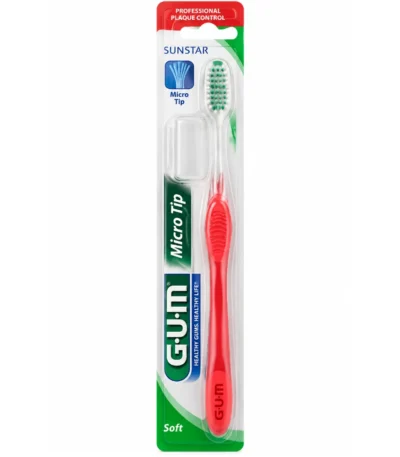 GUM Brosse à dents MicroTip souple compacte (471)