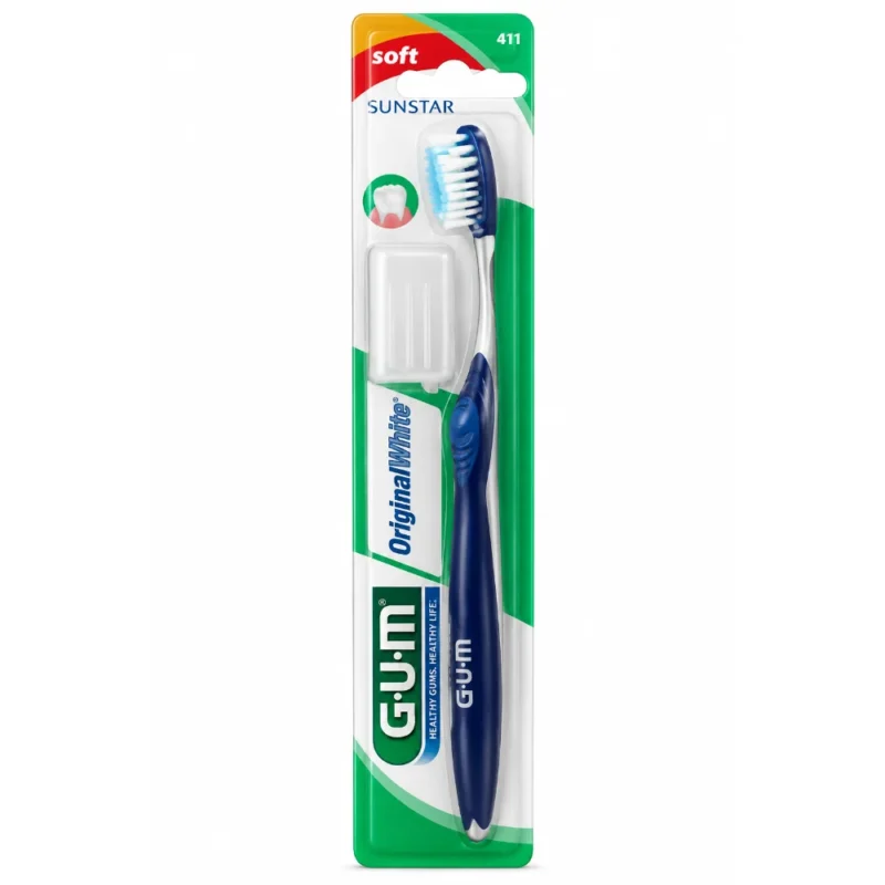 GUM Brosse à dents Original White souple compacte (561)