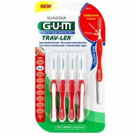 GUM Brossette TravLer Cylindrique 0,8 mm (1314)-070942303460