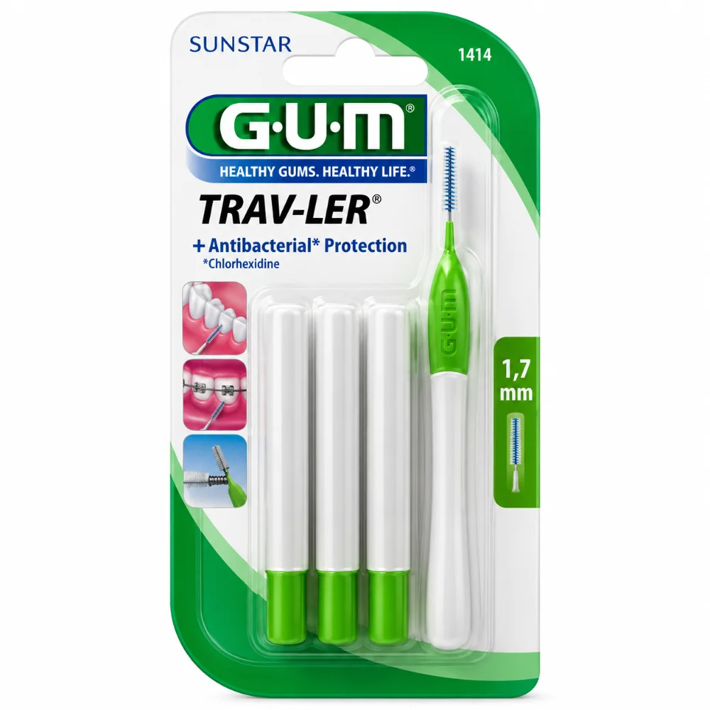 GUM Brossette TravLer Cylindrique 2,0 mm (1618) GUM Brossette TravLer Cylindrique 2,0 mm (1618)