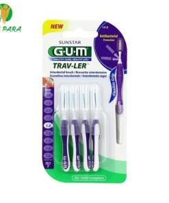 GUM Brossettes Traveler extrafine cylindrique 1.2 bte de 4 (1512)