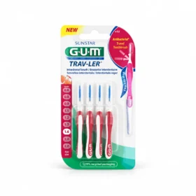 GUM Brossettes Traveler fine cylindrique 1.4 bte de 4 (1612)