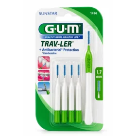 GUM Brossettes Traveler ultrafine conique 1.1 bte de 4 (1414)