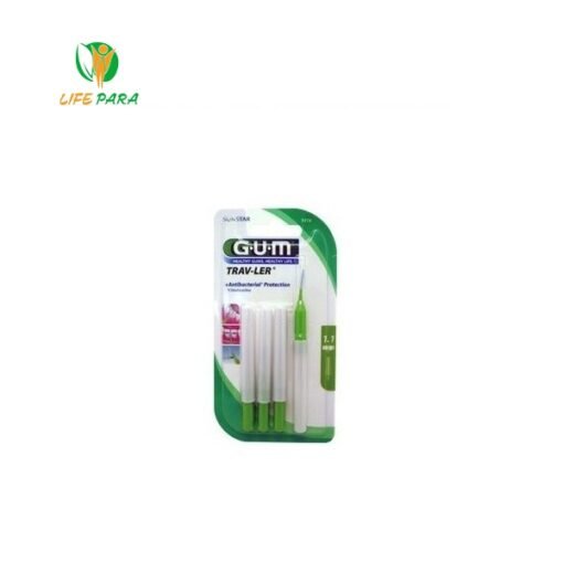 GUM Brossettes Traveler ultrafine conique 1.1 bte de 4 (1414)