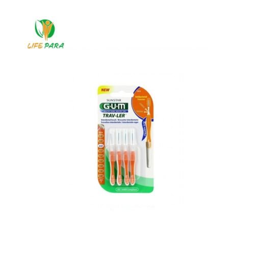 GUM Brossettes Traveler ultrafine cylindrique 0.9 bte de 4 (1412)