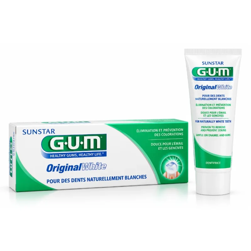 GUM Dentifrice Original White, 75ml-070942303132