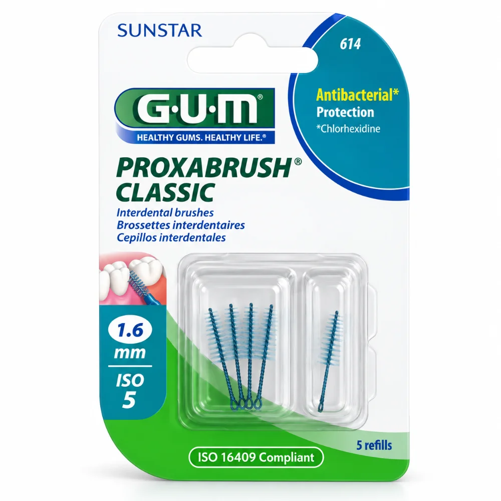 GUM brossettes fine conique, boite de 8 (614) GUM brossettes fine conique, boite de 8 (614)