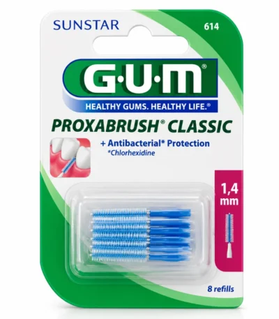 GUM brossettes fine cylindrique, boite de 8 (612)-070942906128