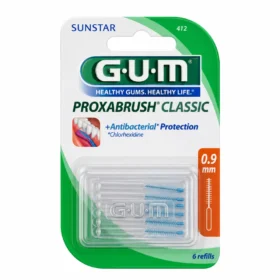 GUM brossettes ultra fine cylindrique, boite de 8 (412)