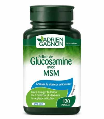 Glucosamine avec MSM, 100 comprimes