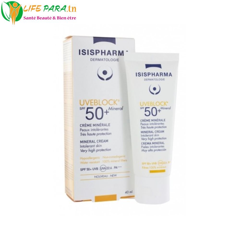 ISISPHARMA UVEBLOCK Crème Minérale SPF50+ 40ML