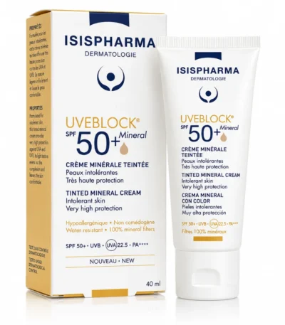 ISISPHARMA UVEBLOCK Crème Minérale Teintée SPF50+ 40ML