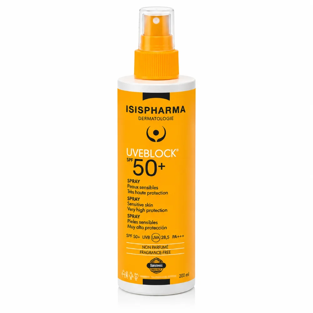 ISISPHARMA UVEBLOCK Spray Très Haute Protection SPF50+ 200 ml ISISPHARMA UVEBLOCK Spray Très Haute Protection SPF50+ 200 ml