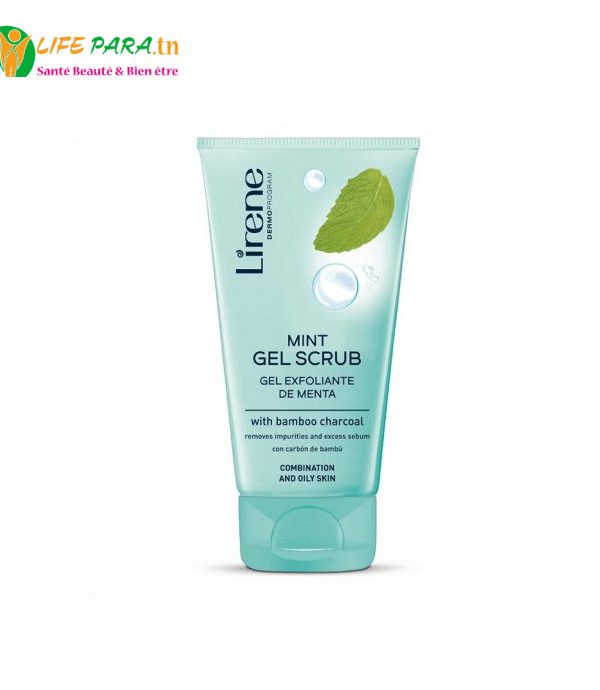 LIRENE BAMBOO SCRUB MENTHE AU CHARBON DE BAMBOU, 150ML