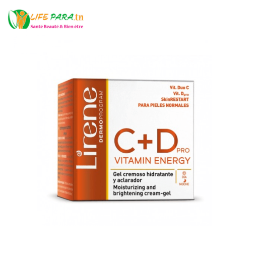 LIRENE C+D PRO VITAMIN ENERGY GEL-CRÈME DE JOUR HYDRATANT ET ÉCLAIRCISSANT - NORMALE À MIXTE 50M