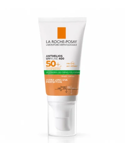 La Roche Posay Anthelios UVMUNE 400 Oil Control Gel Crème Toucher Sec Teinté SPF50+ ( 50 ml)