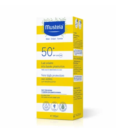 MUSTELA Lait Solaire Très Haute Protection SPF 50+ 100 ml