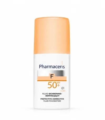 PHARMACERIS F Fond de Teint SPF 50+ (IVORY 1) , 30ml Lifepara Tunisie