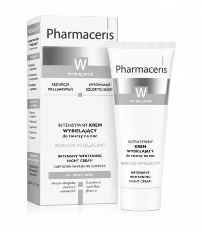 PHARMACERIS W Albucin Intensive Crėme de Nuit éclaircissante, 30ml
