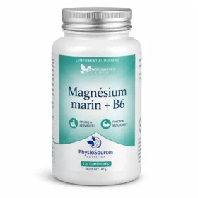 PHYSIOSOURCES MAGNESIUM MARIN + VIT B6, 60 gellules