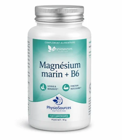 PHYSIOSOURCES MAGNESIUM MARIN + VIT B6, 60 gellules