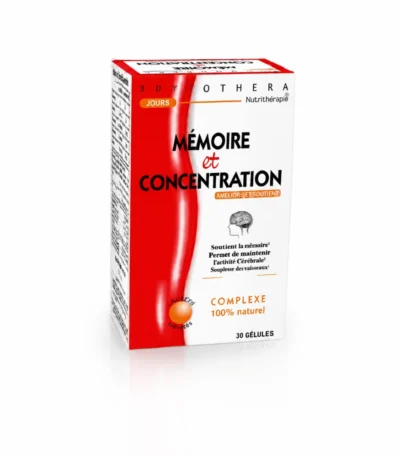 PHYTOTHERA MEMOIRE & CONCENTRATION, 30 gélules