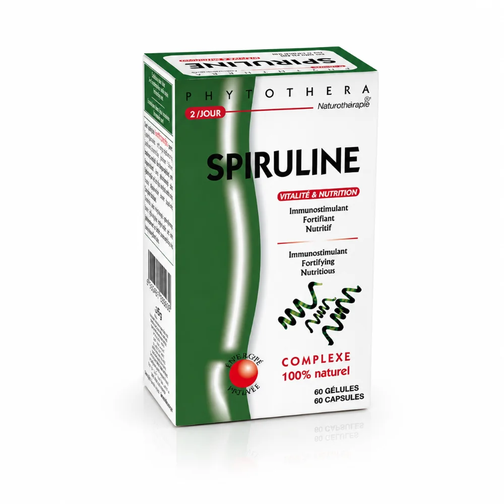 PHYTOTHERA Spiruline, 60 gélules PHYTOTHERA Spiruline, 60 gélules