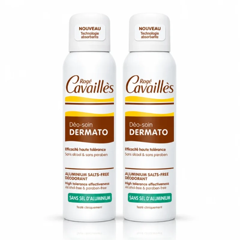 ROGE CAVAILLES DUO DEO SOIN DERMATO SPRAY SANS ALUMINIUM X2,150 ML
