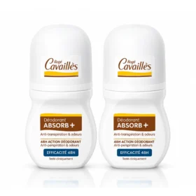 ROGE CAVAILLES DUO Déo Absorb+ 48h Roll-on X2, 50ml