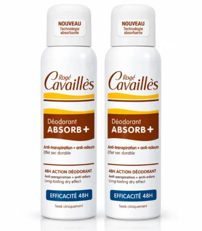 ROGE CAVAILLES DUO Déo Absorb+ Efficacité 48h Spray X2,150ml