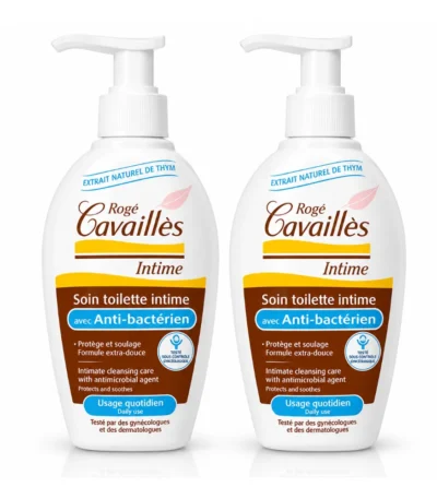 ROGE CAVAILLES DUO Gel Intime anti-bactérien X2, 200 ml