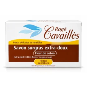 ROGE CAVAILLES Savon surgras Extra doux Fleur de coton, 150g