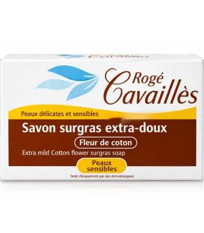ROGE CAVAILLES Savon surgras Extra doux Fleur de coton, 150g