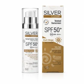 SILVER CLEAR ECRAN SOLAIRE TEINTE BEIGE FONCE SPF 50+ 50ML
