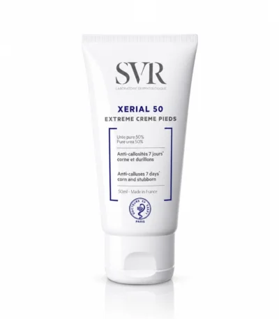 SVR Xerial 50 creme pieds anti-callosites, 50ml