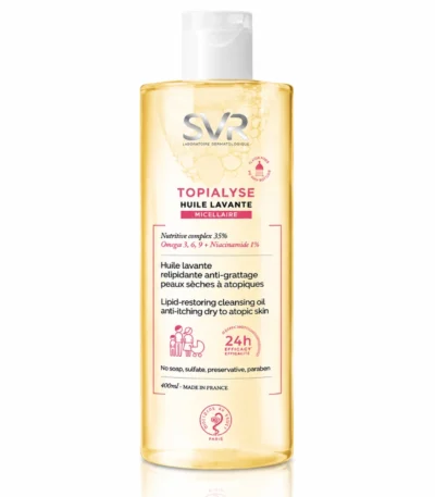 TOPIALYSE HUILE LAVANTE MICELLAIRE, 400 ml
