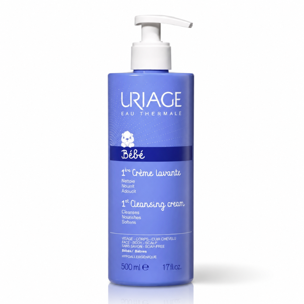 URIAGE bebe 1ere creme lavante visage corps et cuir chevelu, 500ML