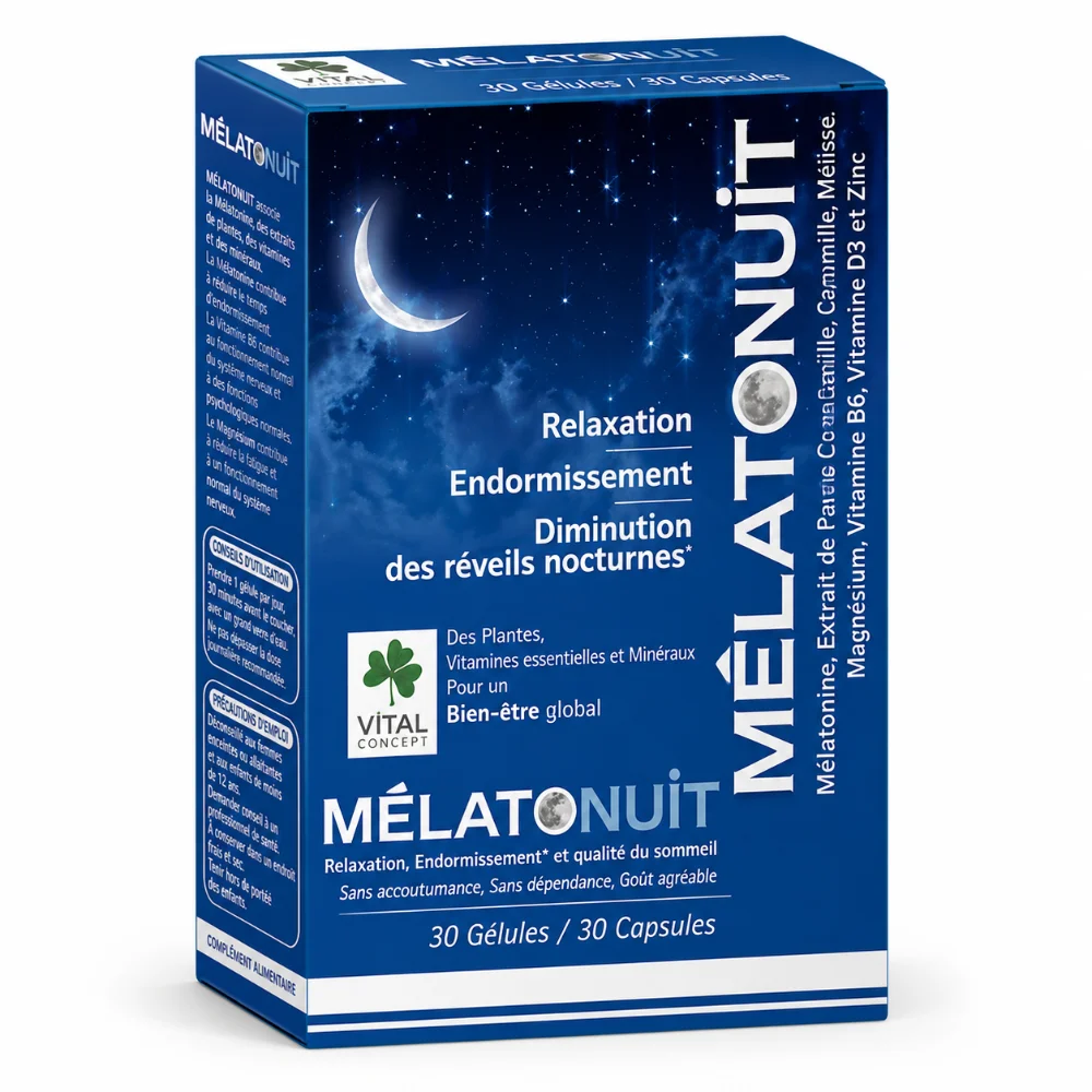 VITAL MELATONUIT, 30 gélules VITAL MELATONUIT, 30 gélules