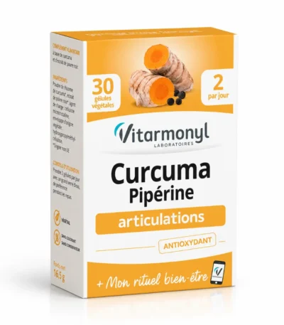 VITARMONYL CURCUMA PIPERINE 30 GELULES